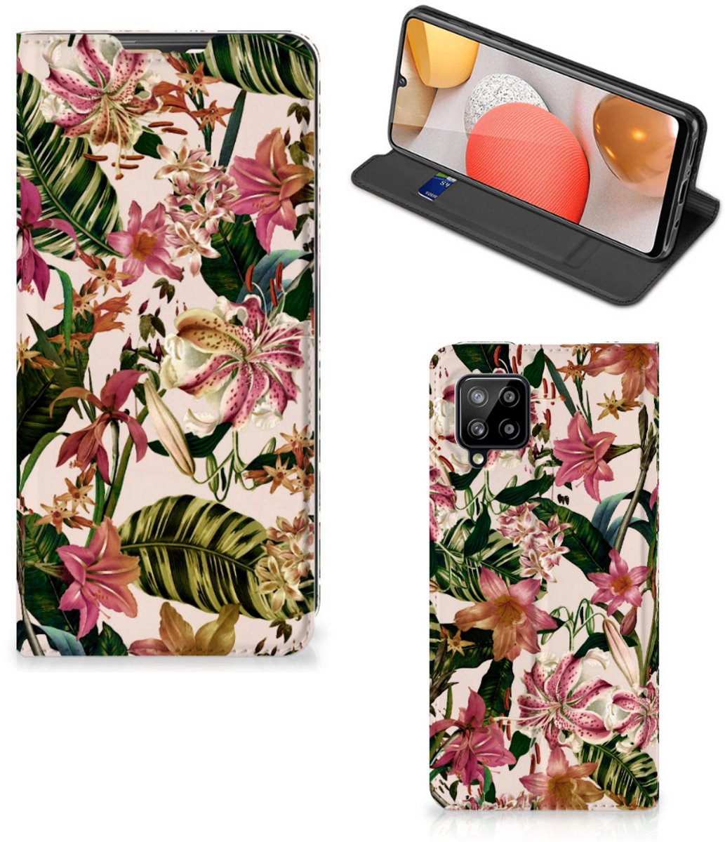 Samsung Galaxy A42 Smart Cover Flowers