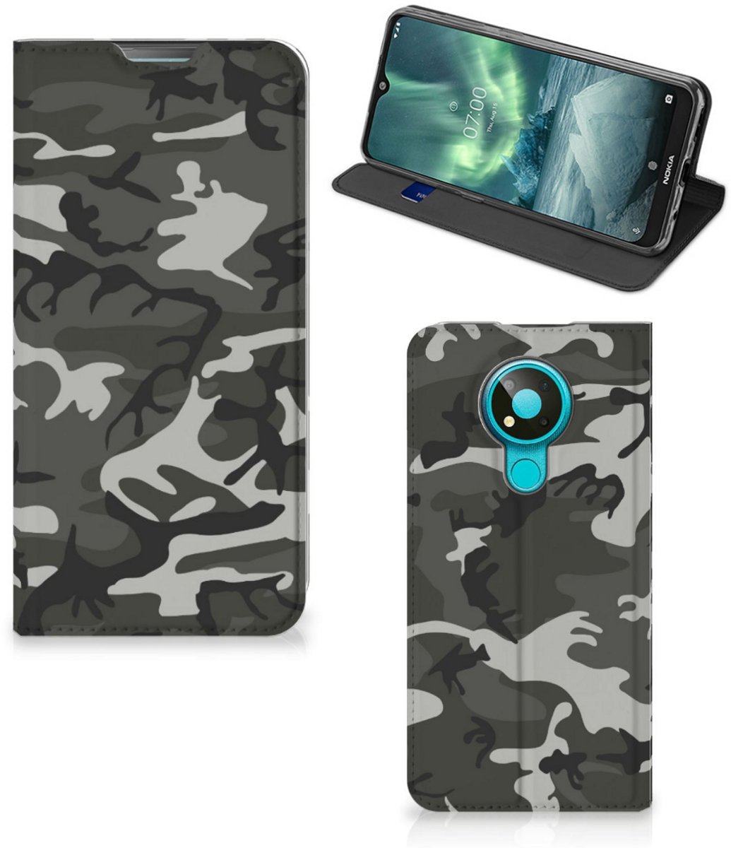 Nokia 3.4 Hoesje met Magneet Army Light