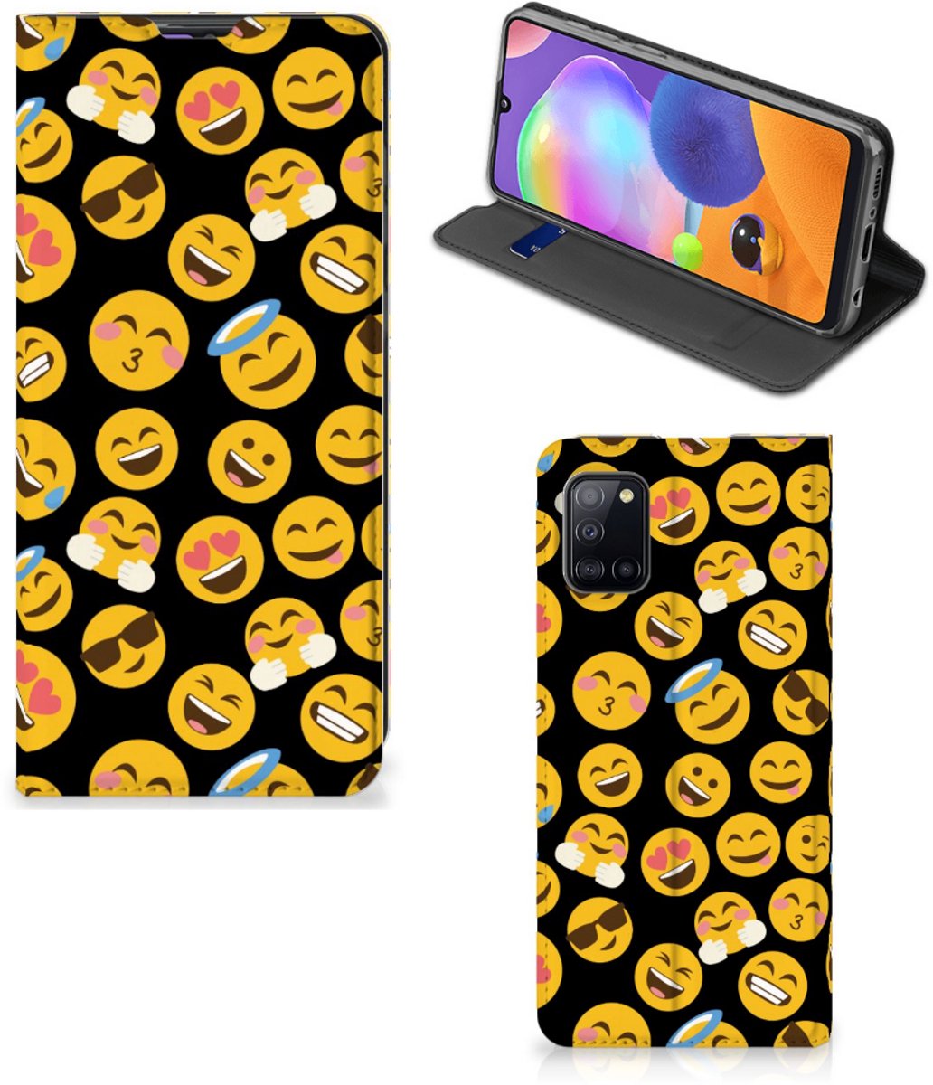 Samsung Galaxy A31 Hoesje met Magneet Emoji