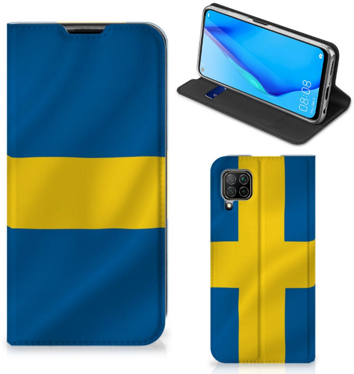 Huawei P40 Lite Standcase Zweden