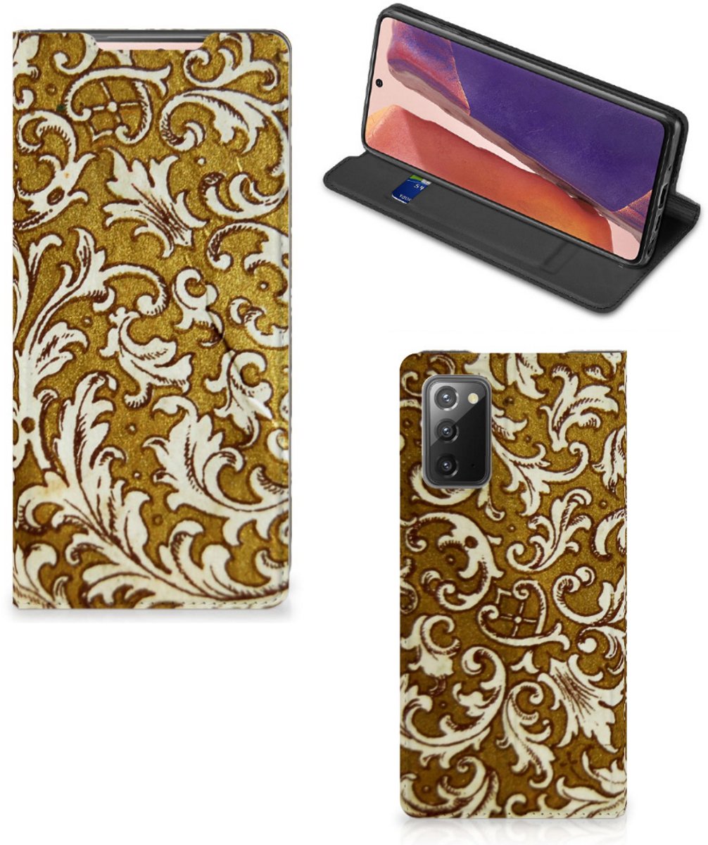 Telefoon Hoesje Samsung Galaxy Note20 Barok Goud