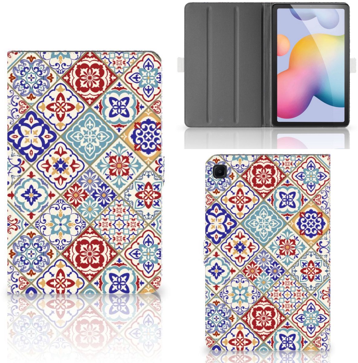 Samsung Galaxy Tab S6 Lite | S6 Lite (2022) Leuk Tablet hoesje Tiles Color