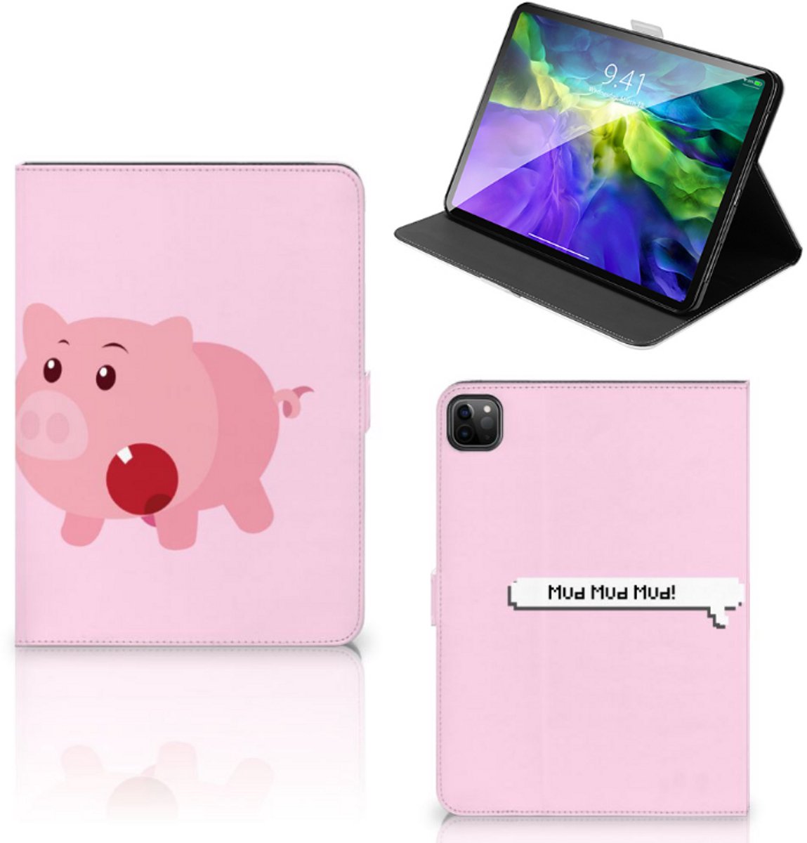iPad Pro 11 2020/2021/2022 Hippe Tablet Hoes Pig Mud