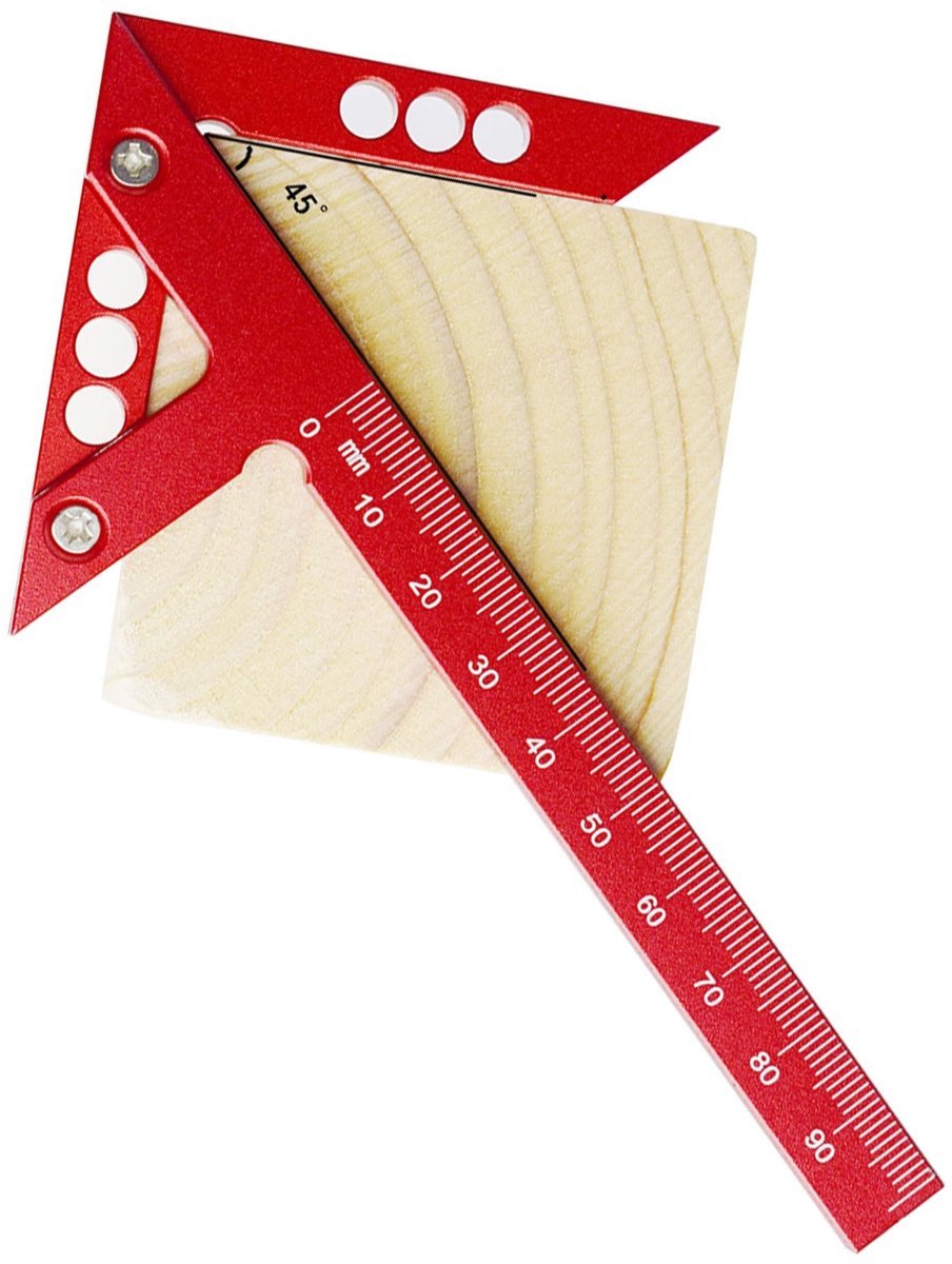 Dailygoods- Centrumzoeker Aluminiumlegering - Meetliniaal - Houtbewerking - Centrale Markering Tool - Gereedschap - Nauwkeurig Vakmanschap - Meetlat
