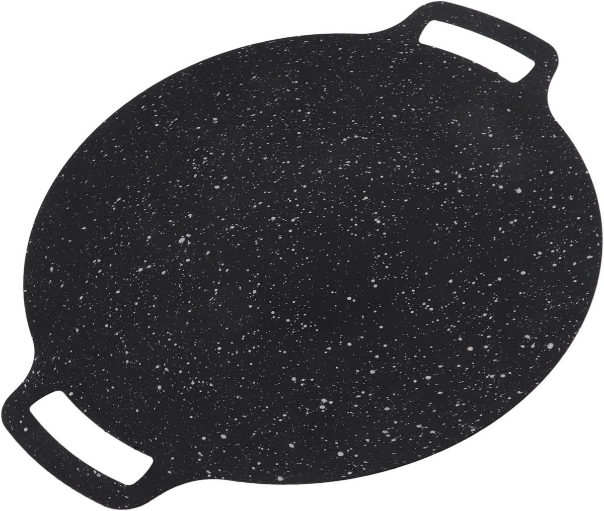 Koreaanse Grillpan BBQ Bakplaat Buiten Koken Maifan Steen Anti-aanbak 38cm Zwart