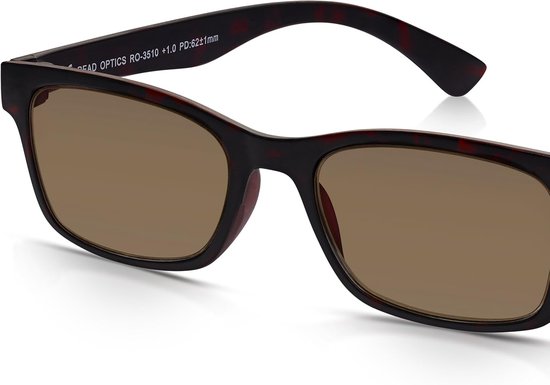 Lees zonnebril - Leesbril met tint - Buiten lezen - Geïntegreerde bescherming - 49 mm lensbreedte - Zwart — afbeelding 4