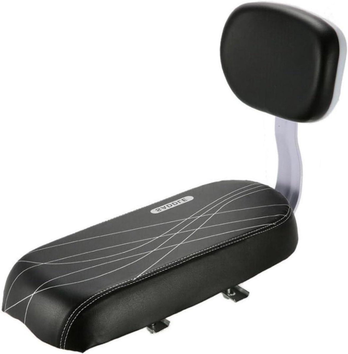 Fiets Achterbank - Kinderzitje Fiets - Passagier Vervoeren - Zacht PU-Leer - 34x16cm - Zwart