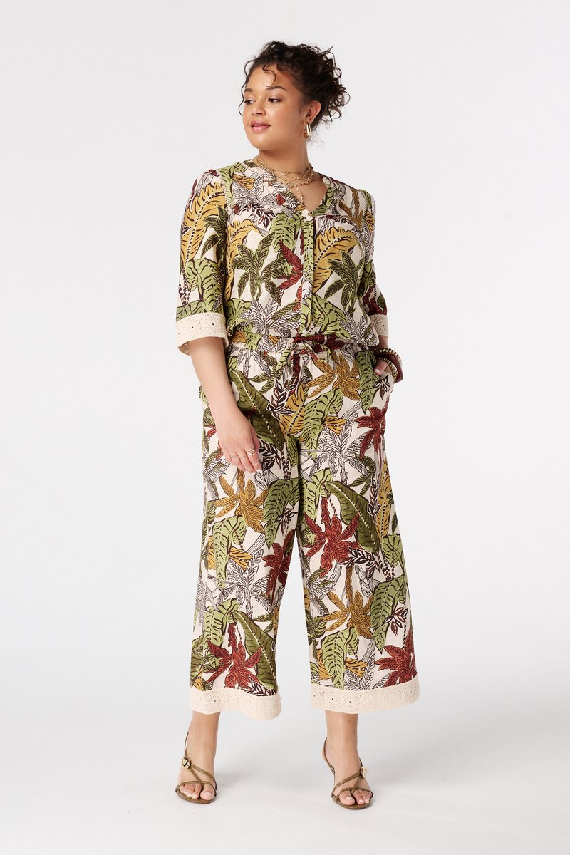 MS Mode Broek Driekwart broek met print
