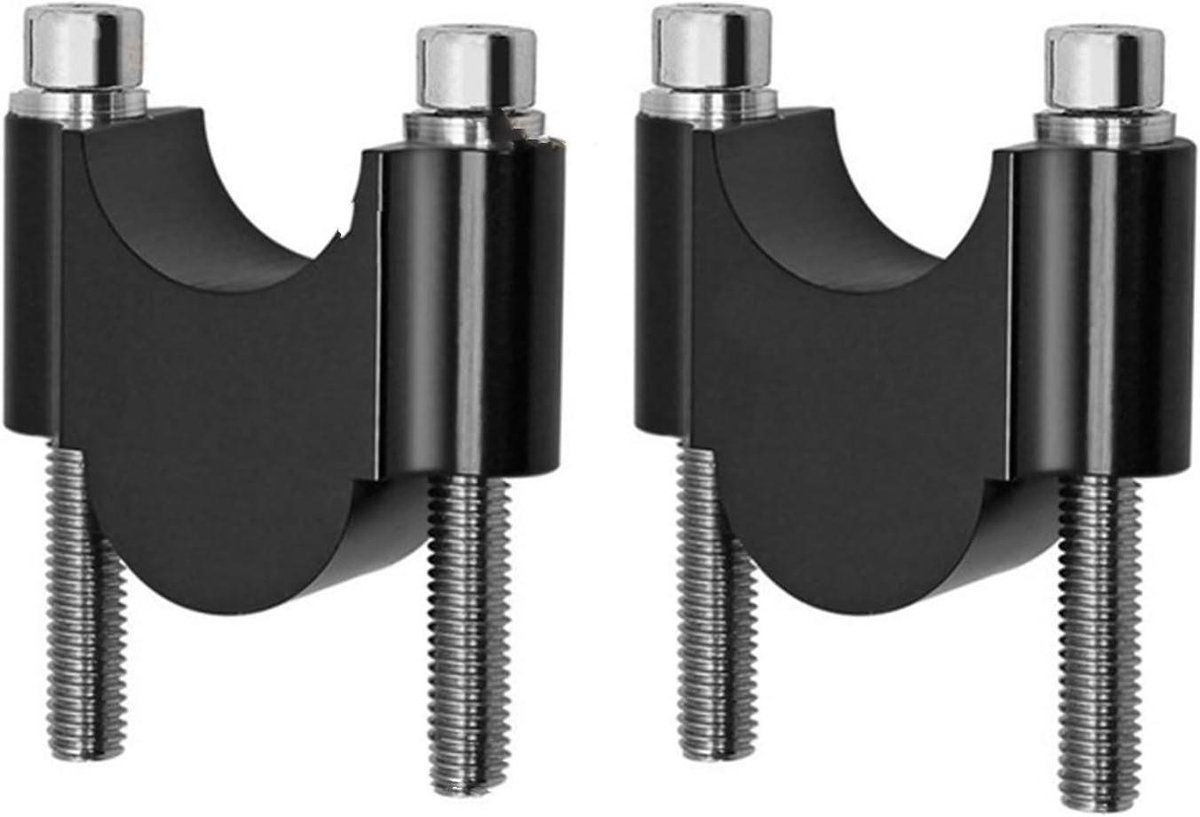 Stuurverhoger Motorfiets - Stuurklem Verhoger - Rijcomfort Vergroten - CNC Aluminium - 28mm 22mm - Zwart