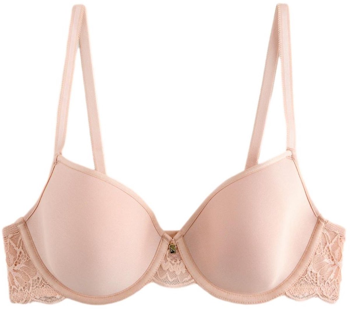Next Dames - Premium Ultimate Comfort lichtgewicht en ademende T-shirtbeha met vullingen en volledige cup - Naturel Pink Nude
