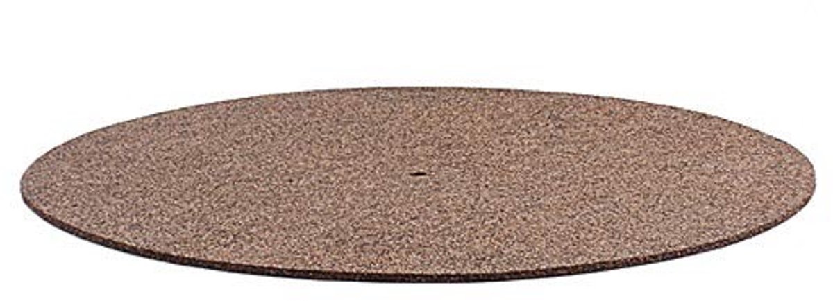 Cosensi - Kurk & Rubber Draaitafel Platte Mat - Anti-Statisch - 300 mm - Verbeter Geluidskwaliteit - Geschikt voor LP Vinyl Records