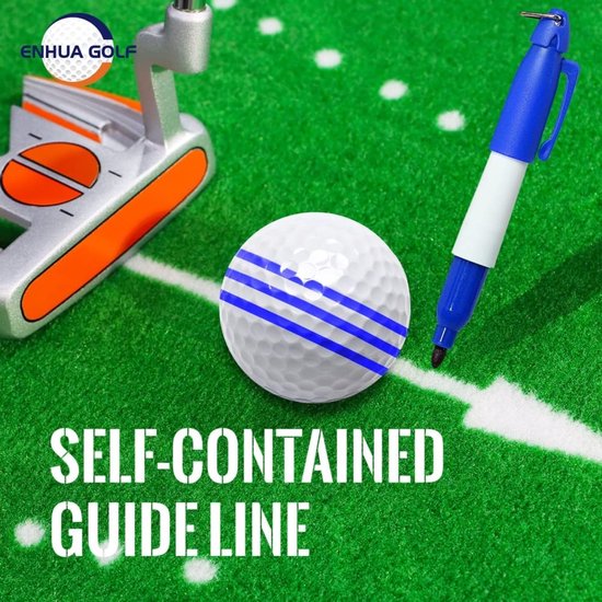 Store_8 - Uitlijningsset golfbalmarkeringen - Golfbalbekleding - 6 stuks - Golfbalmarkeringen - Uitlijningsgereedschap - Geschikt voor golfers — afbeelding 5