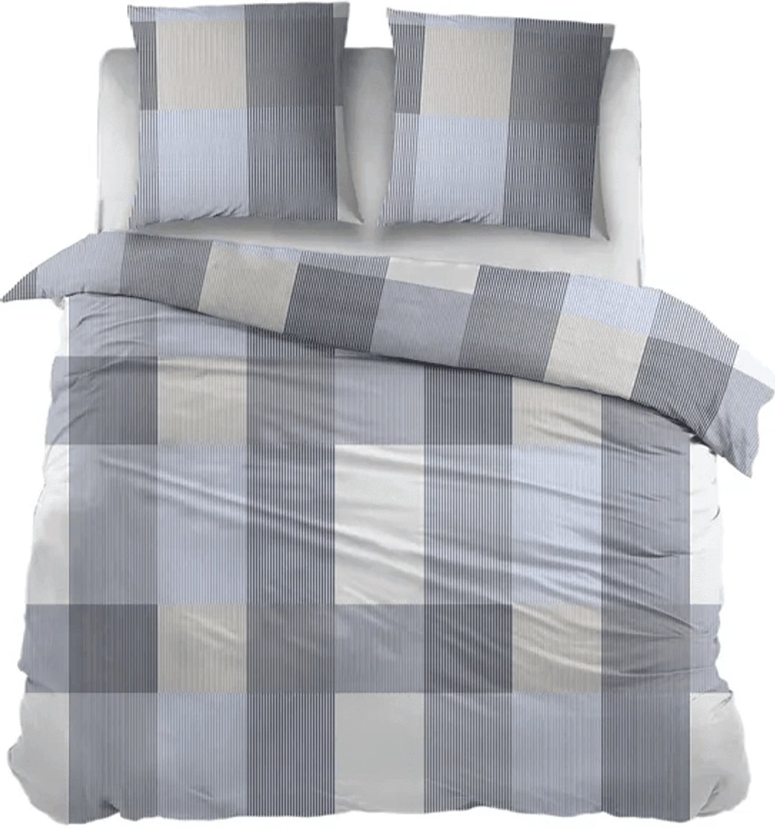 Sleepnight Dekbedovertrek Katoen Rudolf Blue - 200 x 200/220 cm + 2 kussenslopen - [Blauw]
