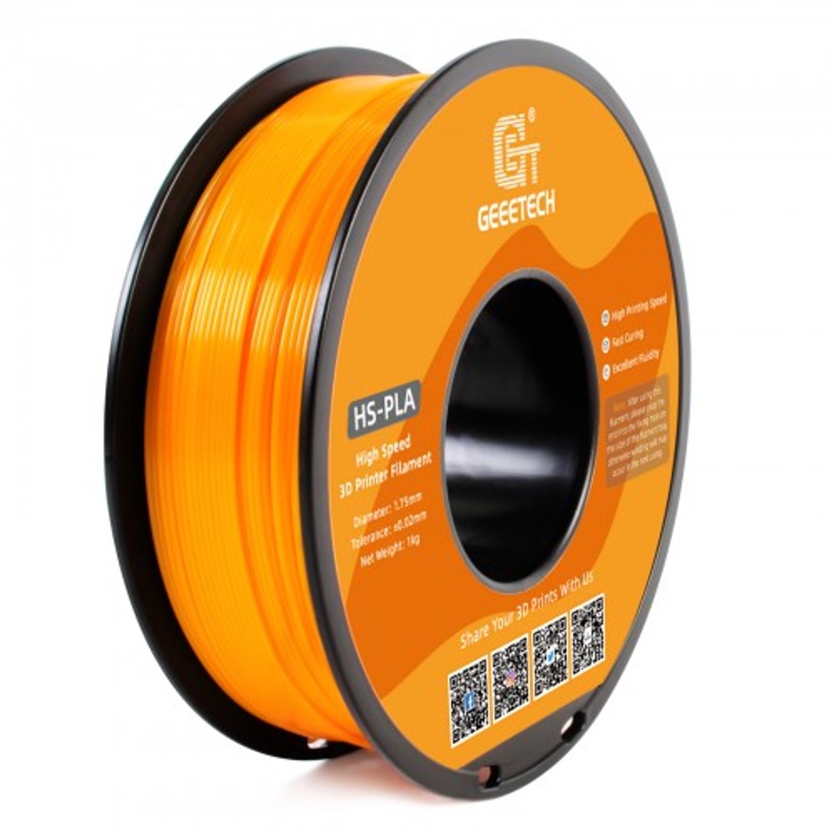 Geeetech - PLA HS Orange (1.75mm - 1kg)