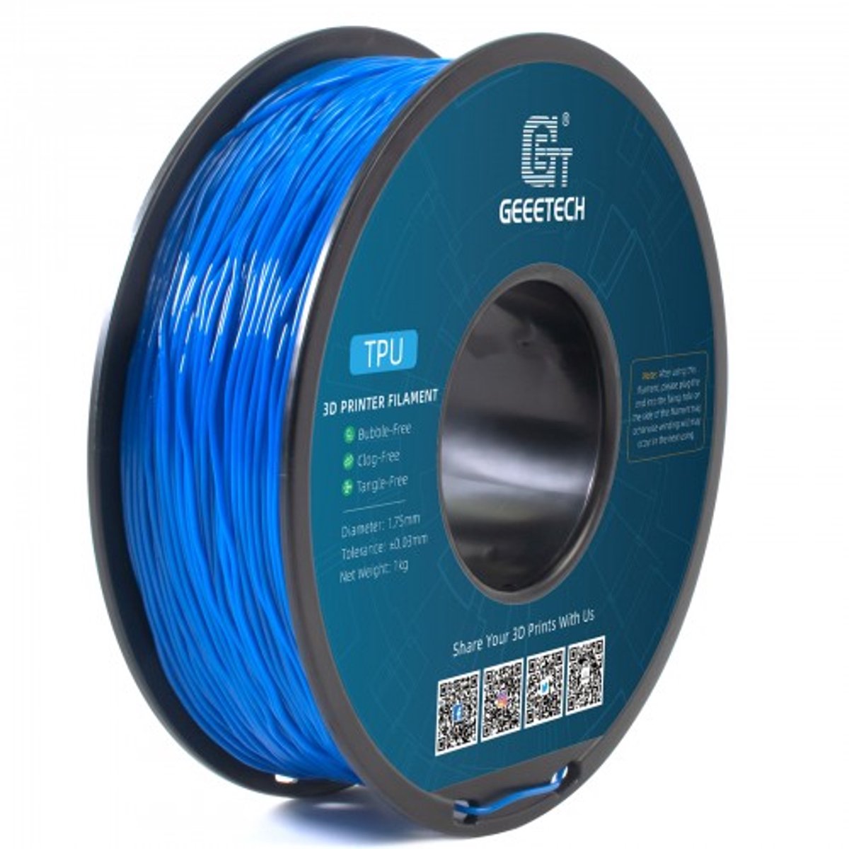 Geeetech - TPU Blue (1.75mm - 1kg)