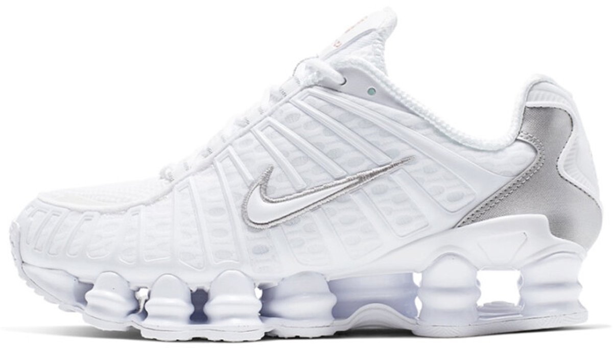 Nike Shox TL W – -Metallic Shox Lifestyle Dames Sneakers voor Vrouwen Wit