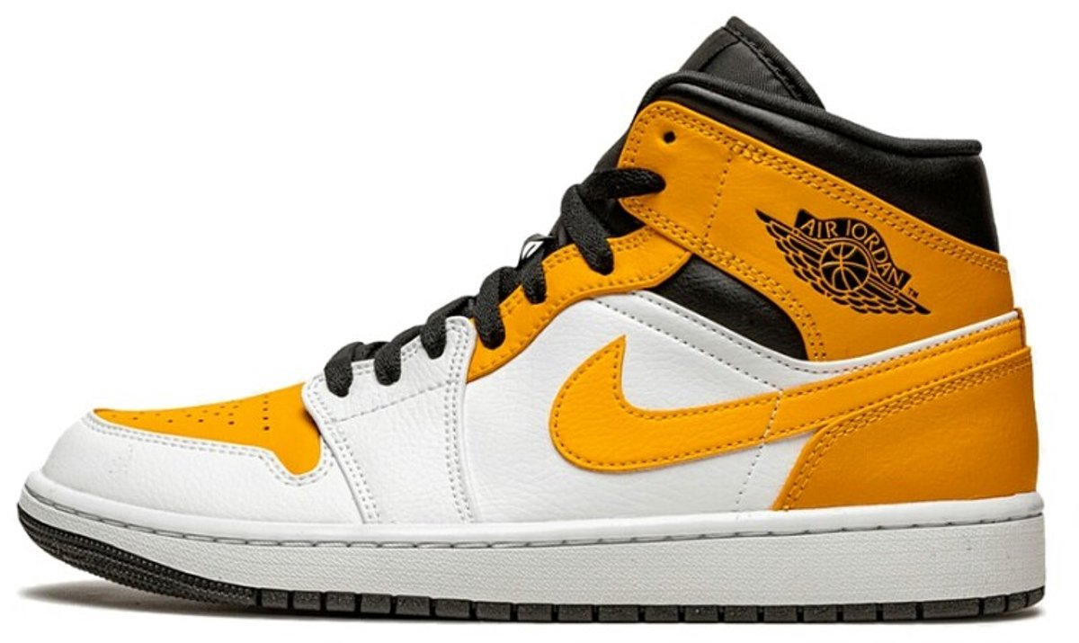 Nike Air Jordan 1 MID Heren Sneakers Geel
