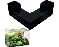 Aquarium Garnalen Grot - Vis Verbergplek - Aquarium Decoratie - Verfijnd Vakmanschap - 12.5 cm Lengte - Bruin