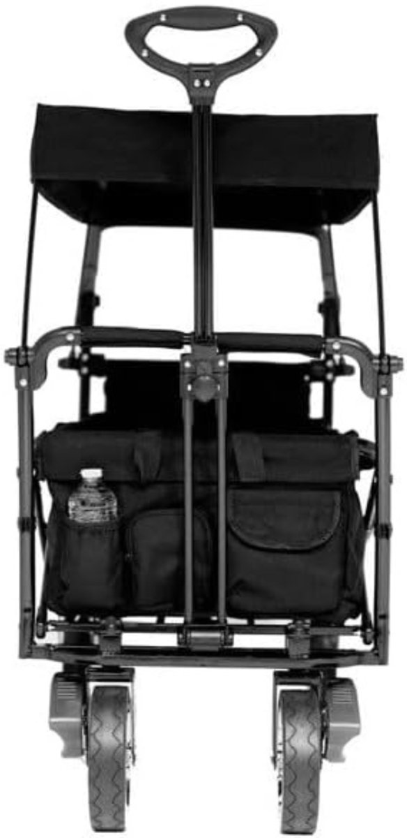 QUOVO® Bolderkar Opvouwbaar Luchtbanden - Bolderkar - Bolderkar Opvouwbaar - Zwart - 125cm x 55cm x 105cm van Quovo — afbeelding 2