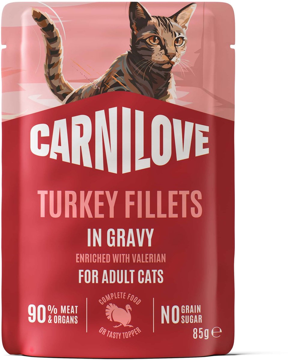 Carnilove Carnilove pouch turkey / valerian in gravy - 24x85 gr