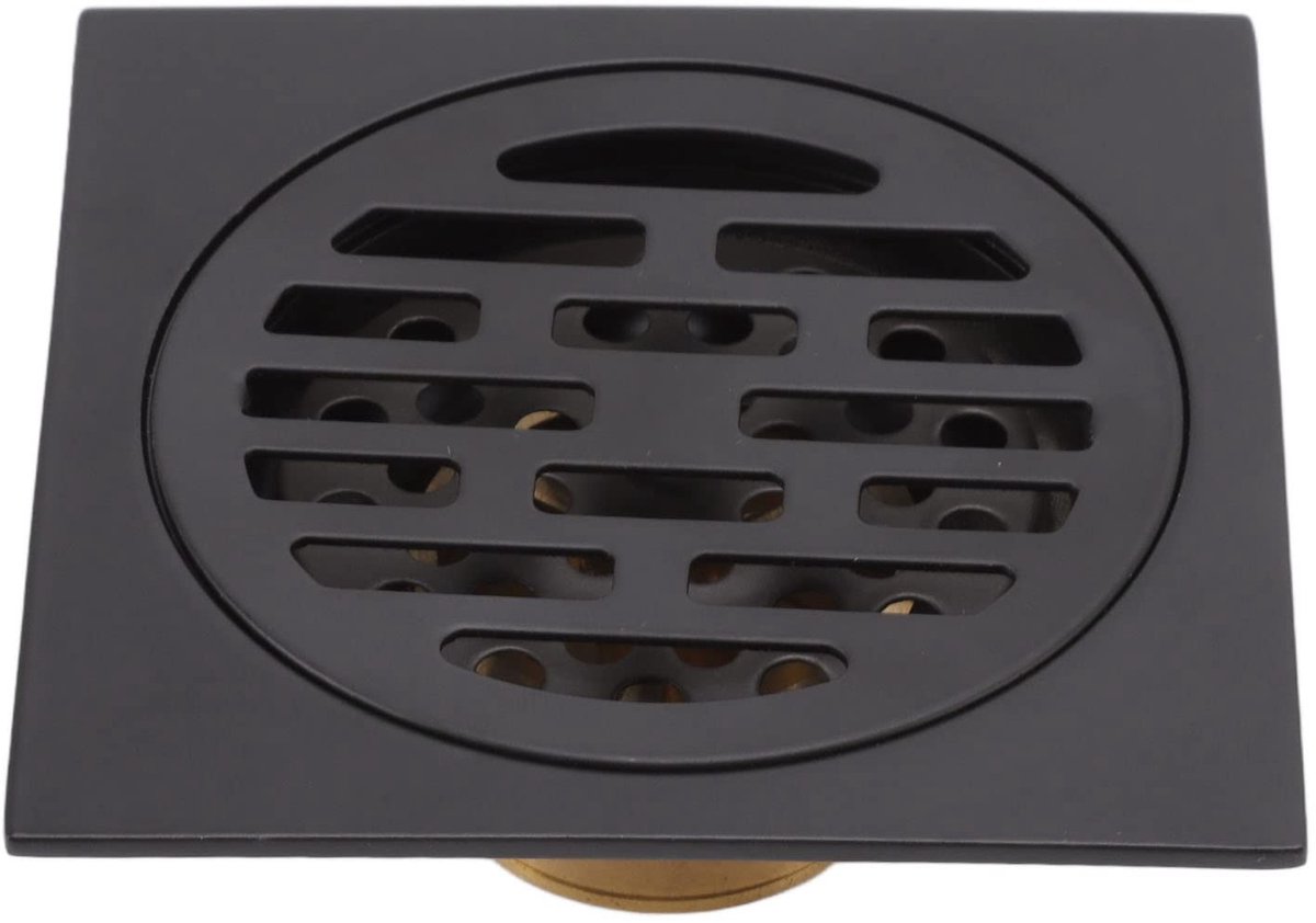 JHUBERS- Afvoerputje Antiek Koper - Doucherooster - Multifunctioneel - Roestvrij Staal - Elegant Design - Voor Balkon/Badkamer - Afvoerrooster