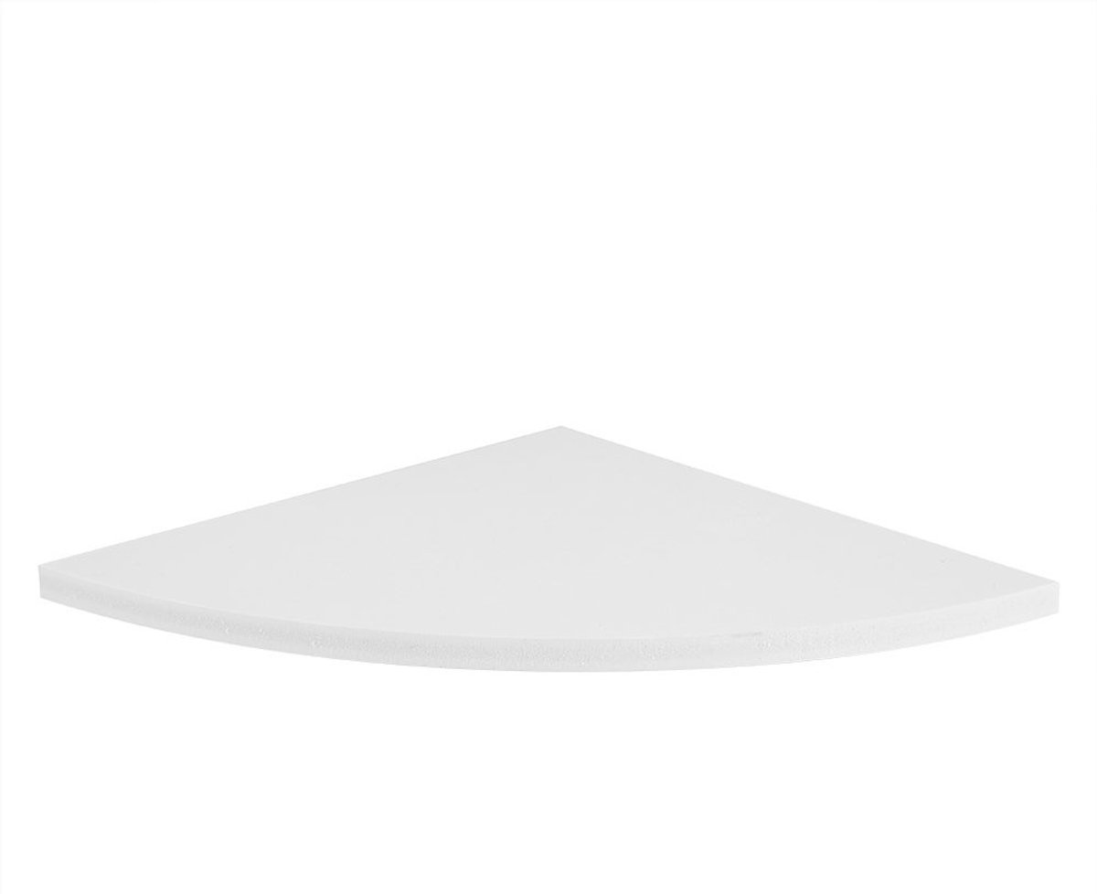 JHUBERS- Hoekplanken Set van 3 - Drijvende Hoekplanken - Wandmontage - Ruimtebesparend - Wit - PVC Materiaal - Wandplanken