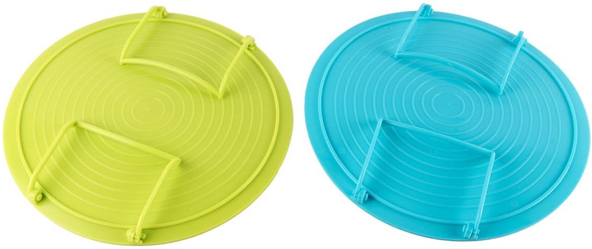 JHUBERS- Stoomrek 2 lagen - Opvouwbaar - Antislip - Magnetron gebruik - Hittebestendig - Diameter 23,5 cm - Magnetronrek