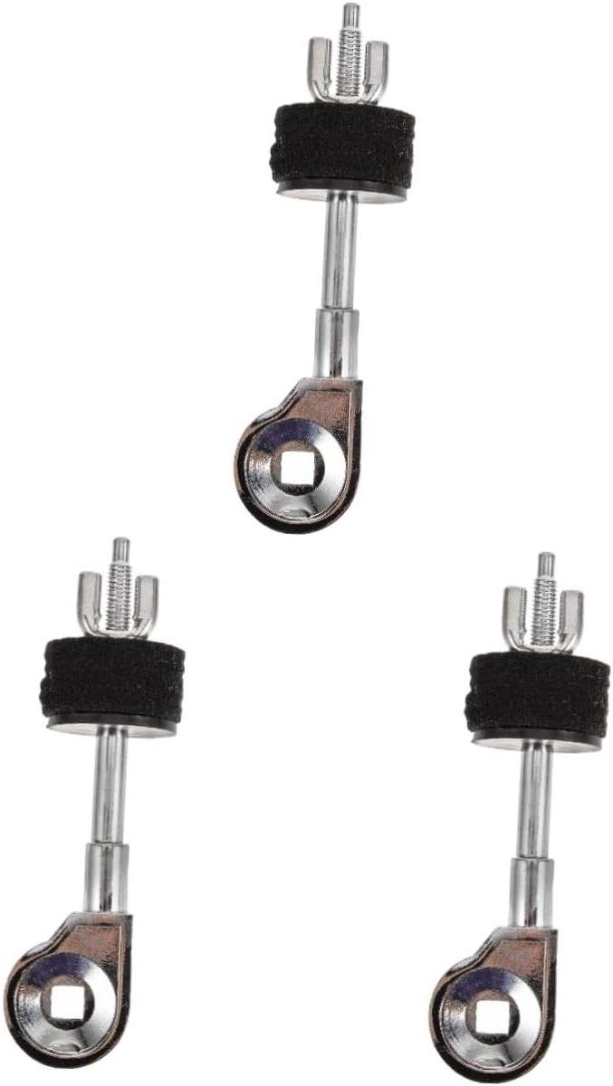 Bekken Montageklem - Percussie Accessoire - Muziek Maken - Verstelbare Hoek - 3 Stuks - Zilver