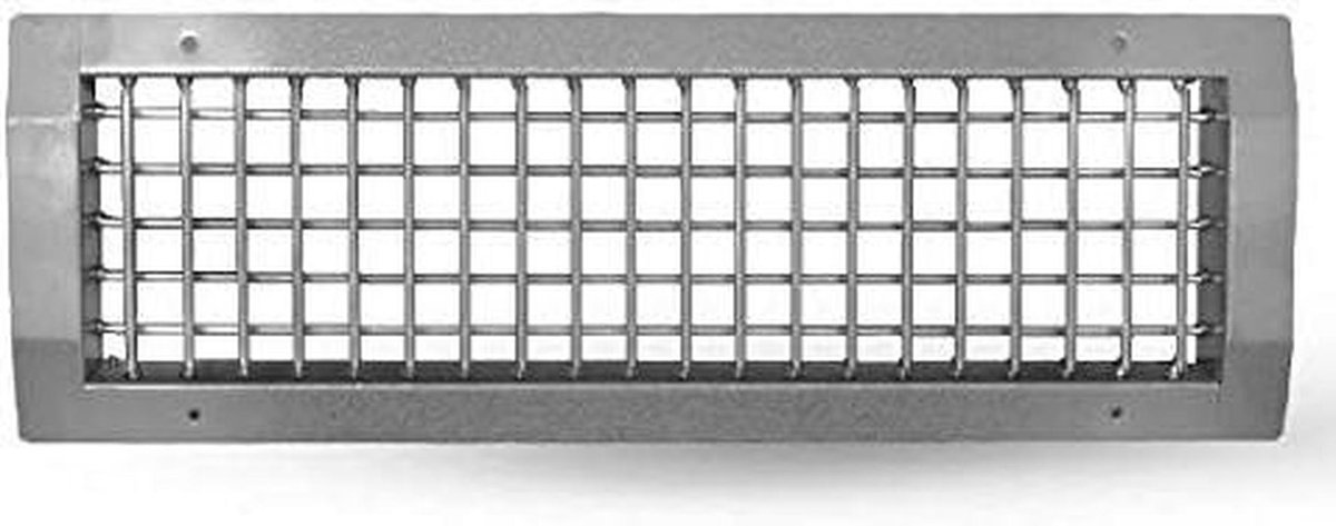 Ventilatie rooster - Luchtgitter rooster - Ventilatie aanleggen - Dubbele verstelbare lamellen - 325 x 225 mm - Wit