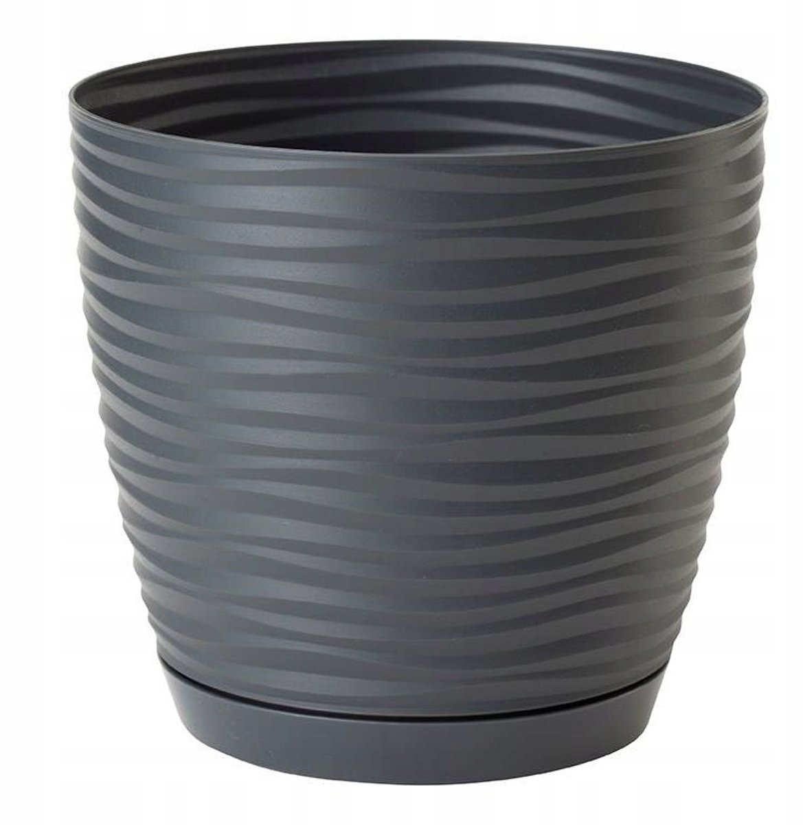Lamela Balkonpot 11cm Grijs - Stijlvol en Duurzaam Kunststof