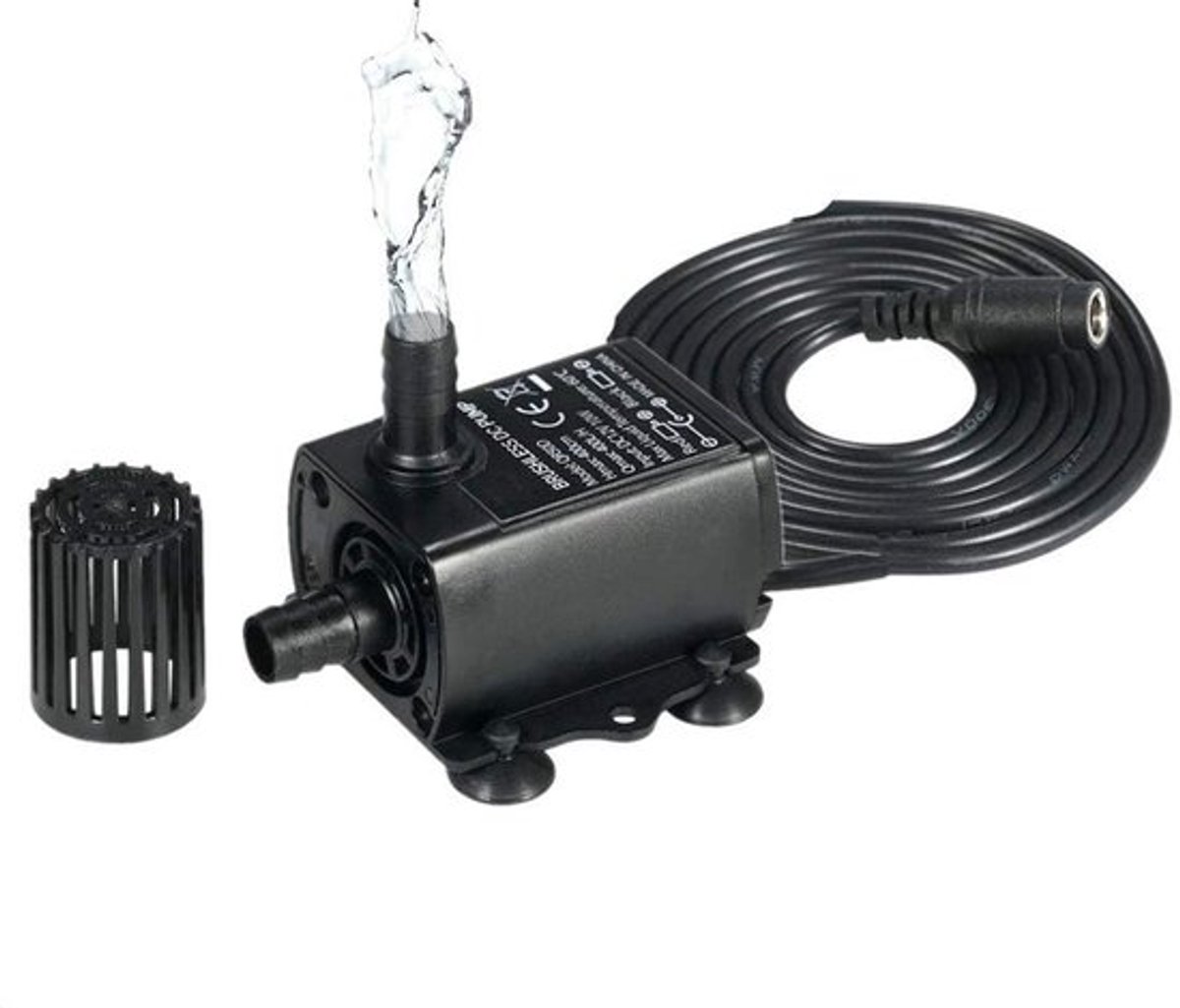 Dailygoody - 300L/H Dompelpomp - Ultrastille Waterpomp - Zwart - Voor