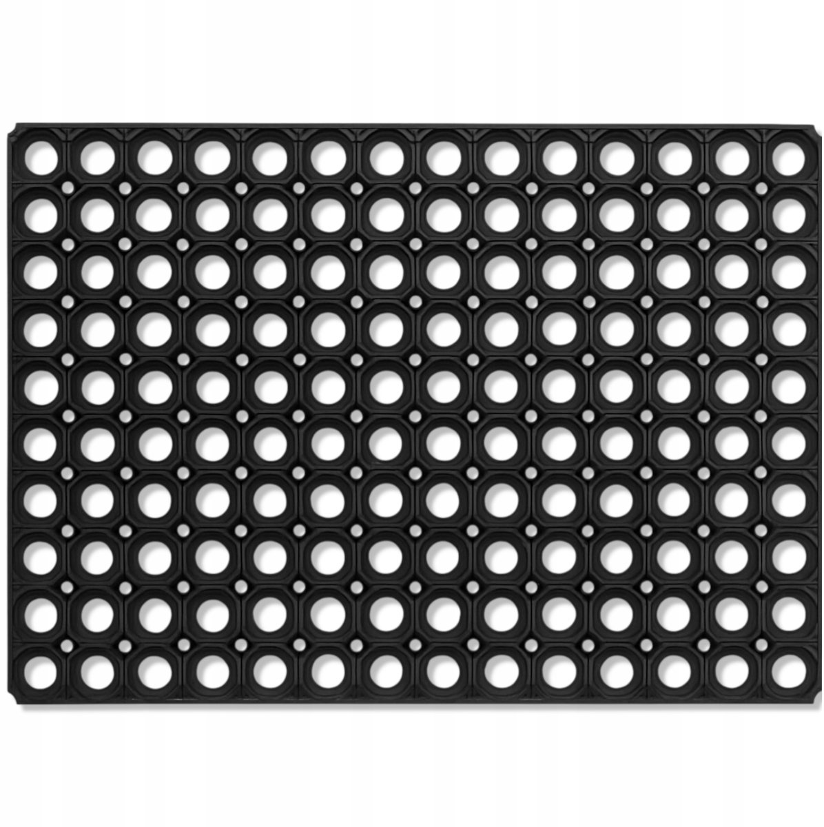 Grote rubberen deurmat buiten 50x80 cm - dik 22 mm antislip