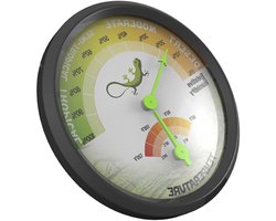 Reptielen Thermometer Hygrometer - Klimaatmeter Terrarium - Klimaat Bewaken - 2-in-1 Meting - 7.4 x 7.4 cm - Multicolor