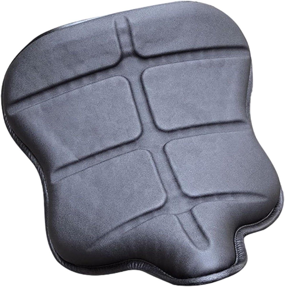Motor Zadelkussen - Motorfietsmatje Ademend - Comfortabel Rijden - Schokabsorberend PU - 42 x 38 x 5 cm - Zwart