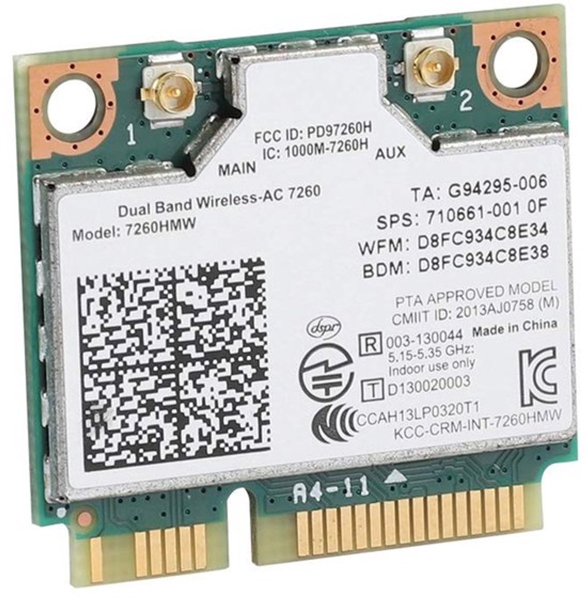 Allecto - Draadloze netwerkkaart - 2-in-1 Bluetooth en Wifi