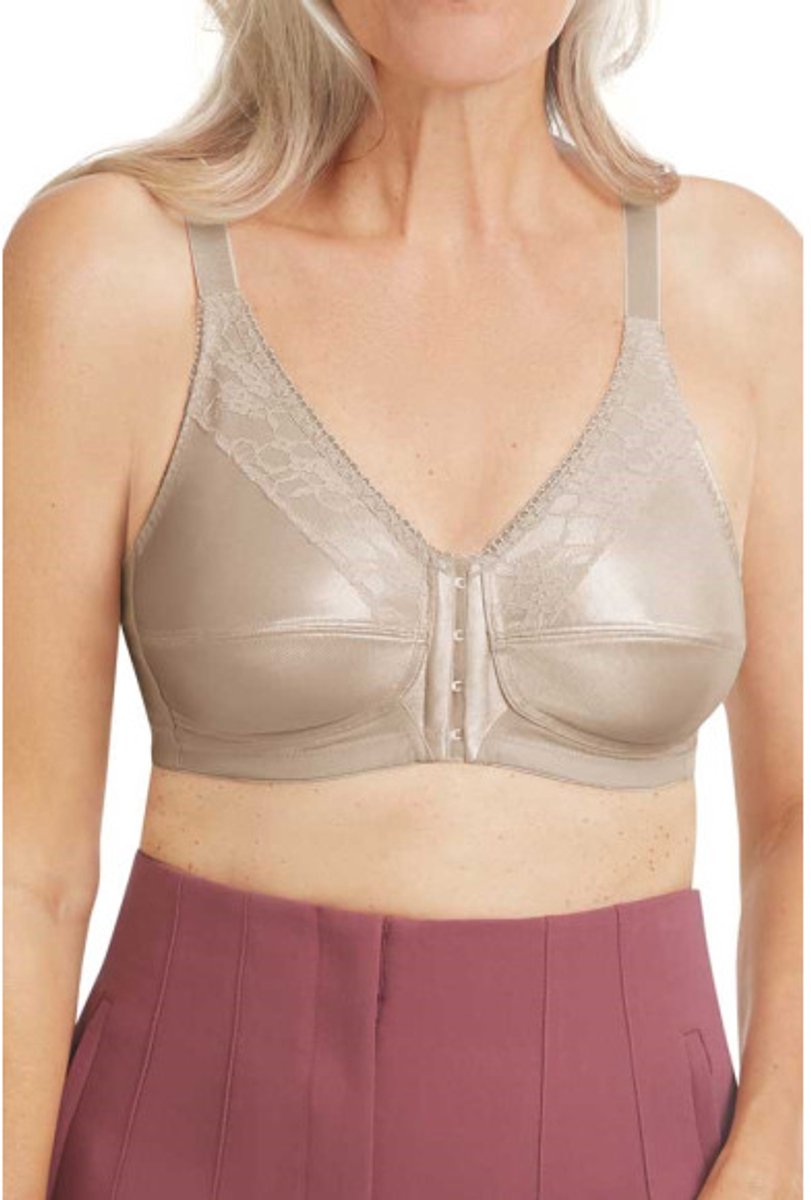 Amoena Nancy BH Zonder Beugel met Voorsluiting Huid Licht Nude