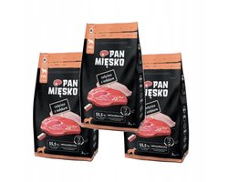 Pan Mięsko Cielęcina met Kalkoen - Droog Hondenvoer - Hipoallergeen - 3x3kg