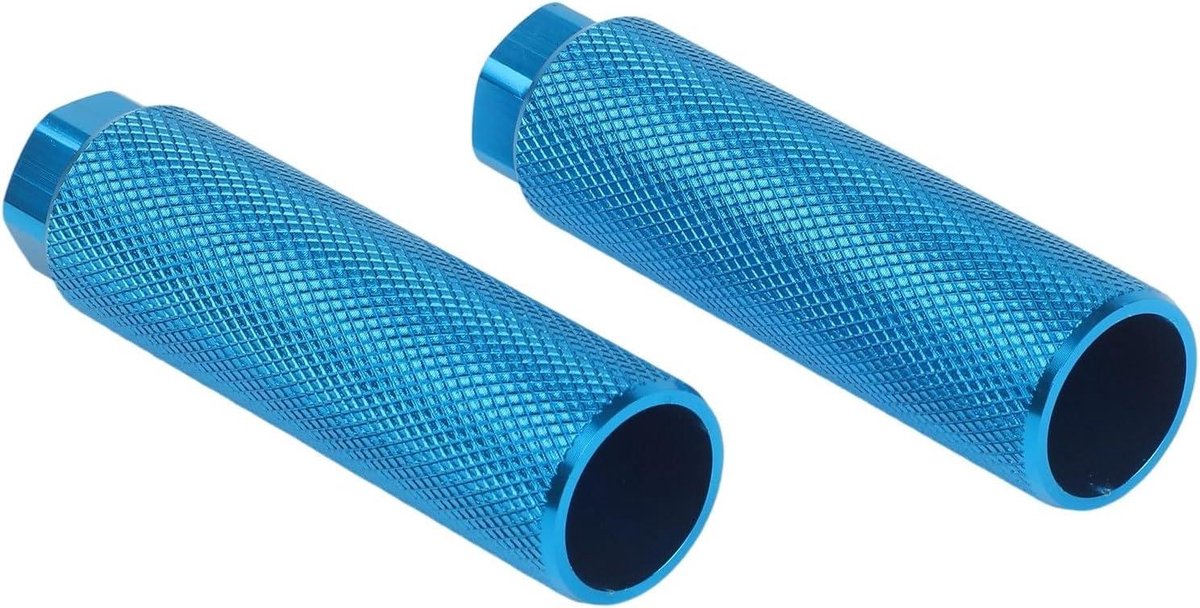 Fiets Pinnen - Voetsteunen Fiets - Extra Grip - Gekarteld Ontwerp - 9mm Assen - Blauw Zwart Paars