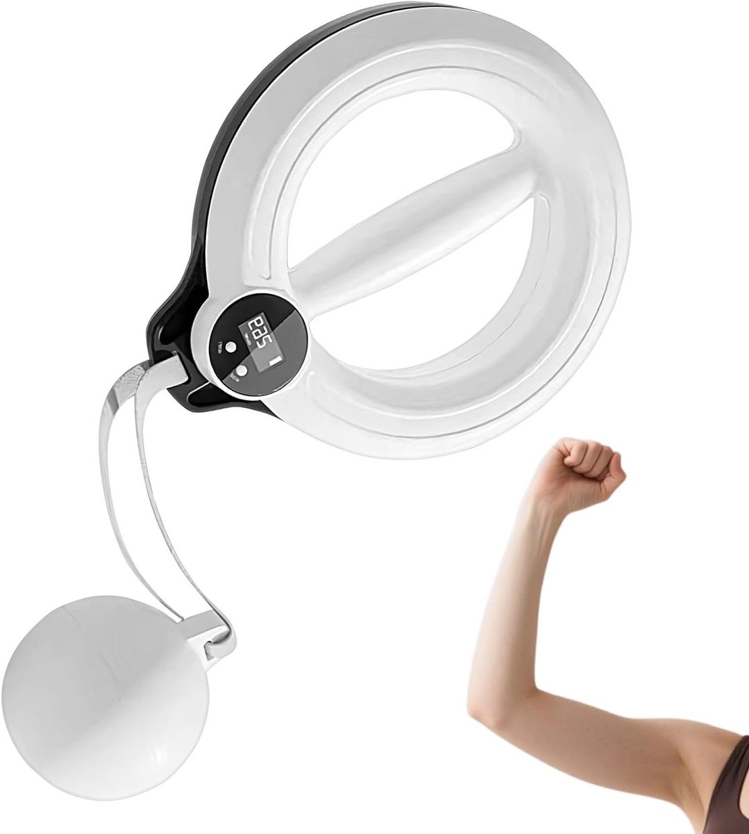 Onderarm Trainer - Arm Krachttrainer - Bovenlichaam Training - Verstelbare Weerstand - 118x63 inch - Wit