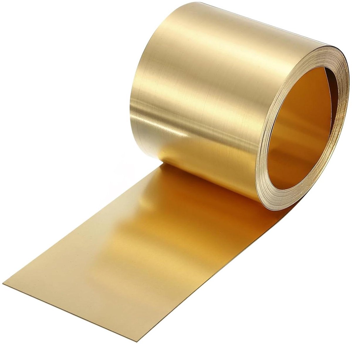 Messing Plaat - Metalen Rol - Knutselprojecten Reparatie - Hoge Plasticiteit - 05 x 60 x 1000 mm - Goud