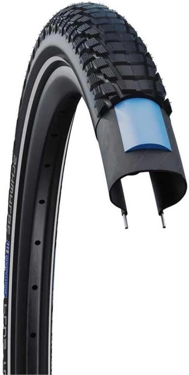 Fietsbanden - Lekvrije banden - Veelzijdig Gebruik - 5mm SmartGuard Bescherming - 27.5 x 2.35 - Zwart Reflex