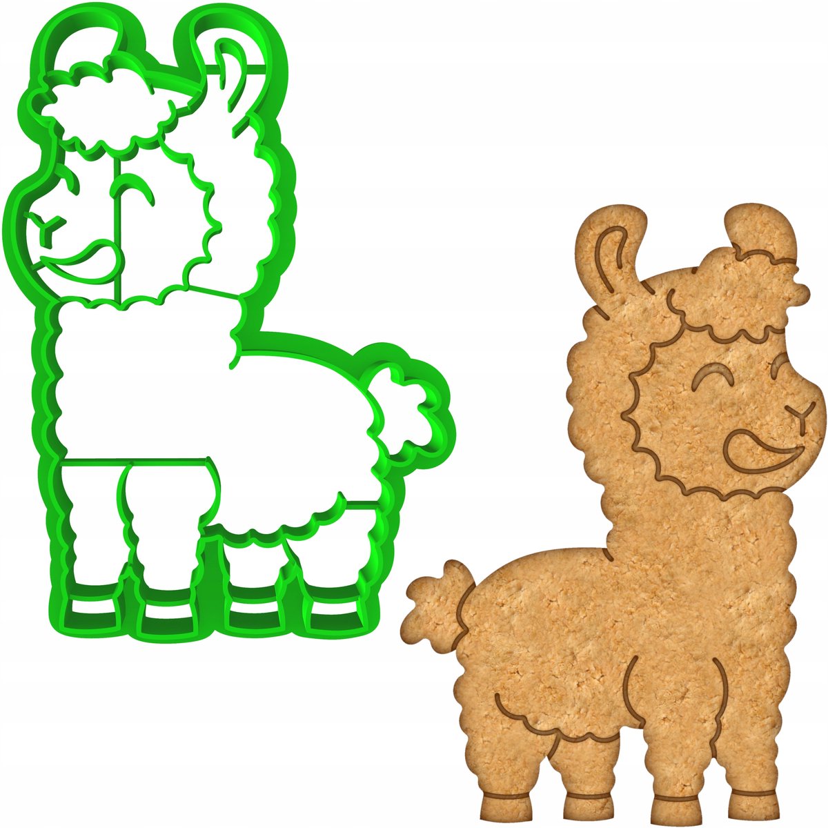 Paas Koekjesvorm Alpaca Lama 10cm - Bakvorm voor Koekjes en Koekjes