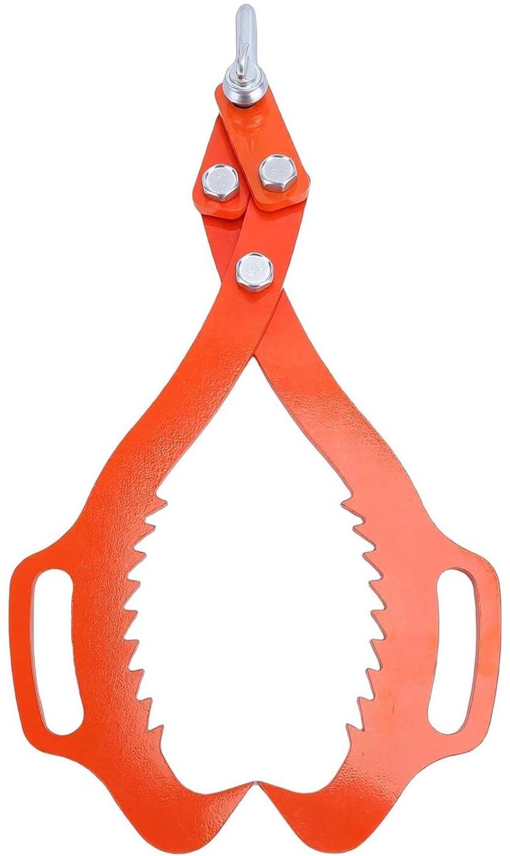 Houtheftang - Boomstamklem - Hout Verplaatsen - Dubbele Gekartelde Klauwen - 21 Inch - Zwart