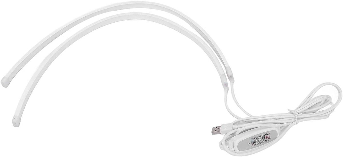 Plantengroeilamp LED - Kweekverlichting - Planten Stimuleren - 4 Dimbare Niveaus - 30 cm - Zwart