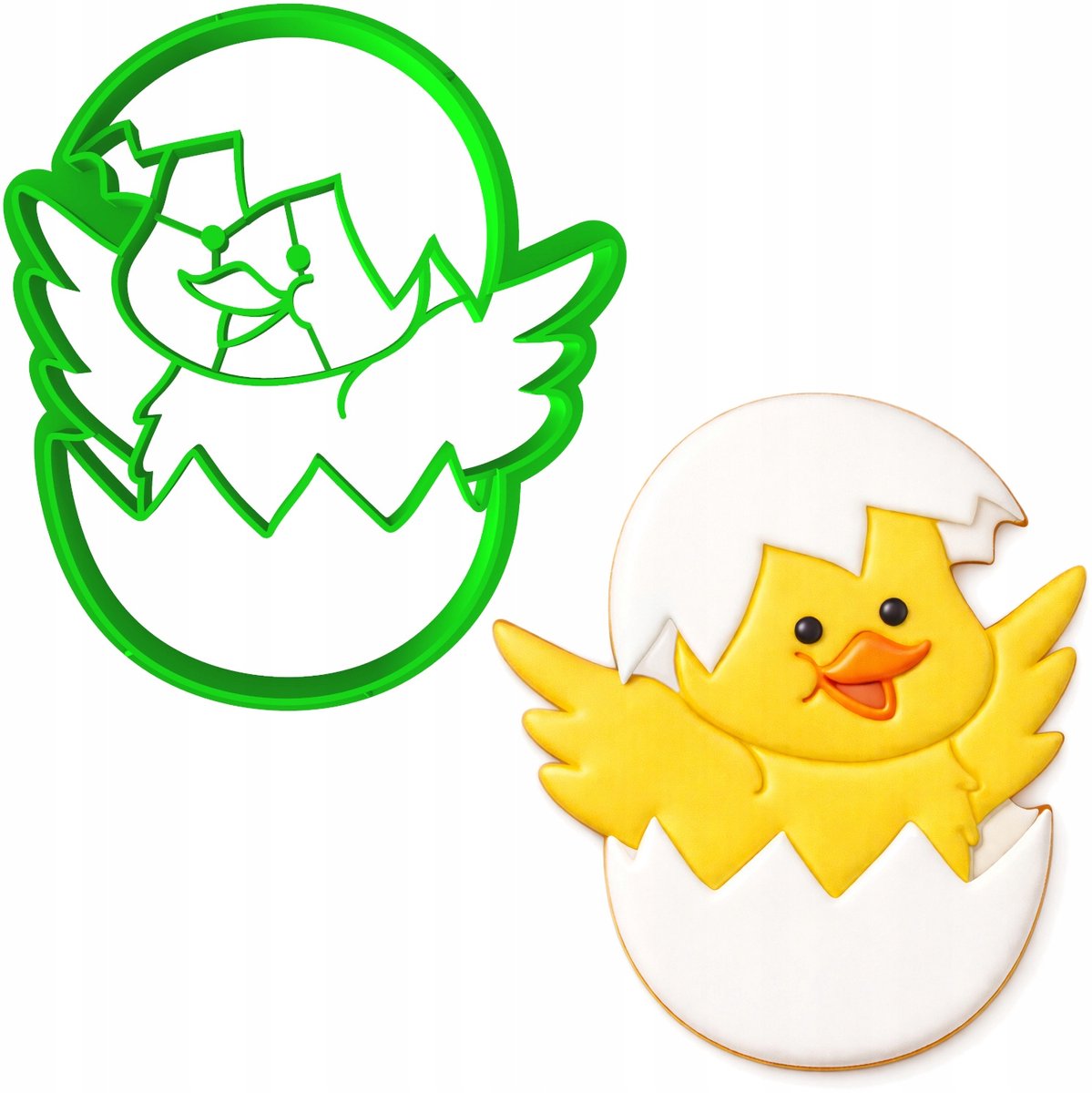Paas Koekjesvorm Kipje 8cm - Bakvorm voor Koekjes & Peperkoek