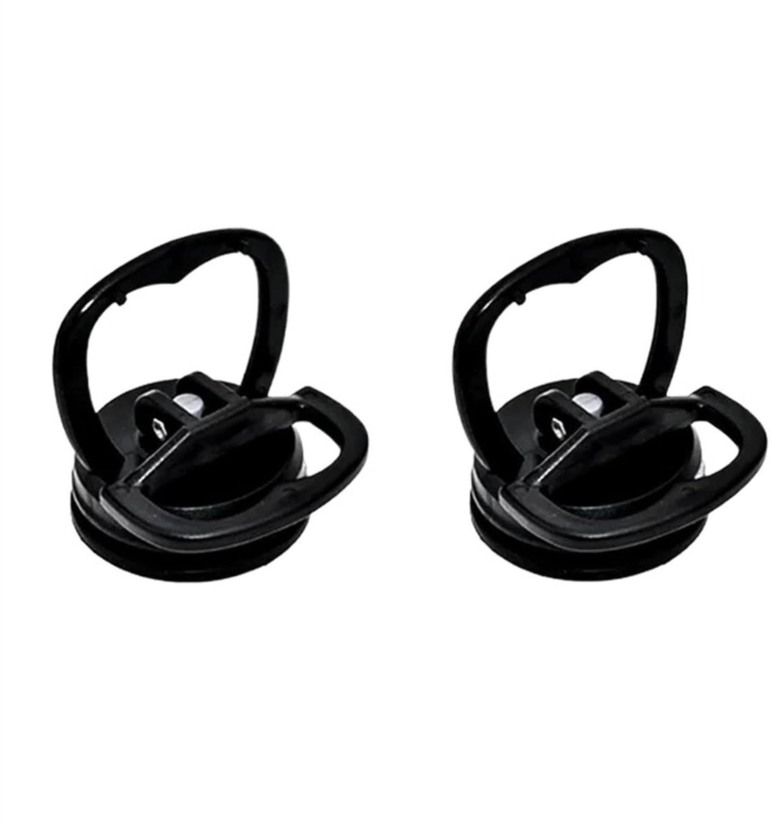 Zuignaplift set - Deuktrekker reparatie - Gladde oppervlakken verplaatsen - Hermetische rubber afdichting - 2 stuks - Zwart