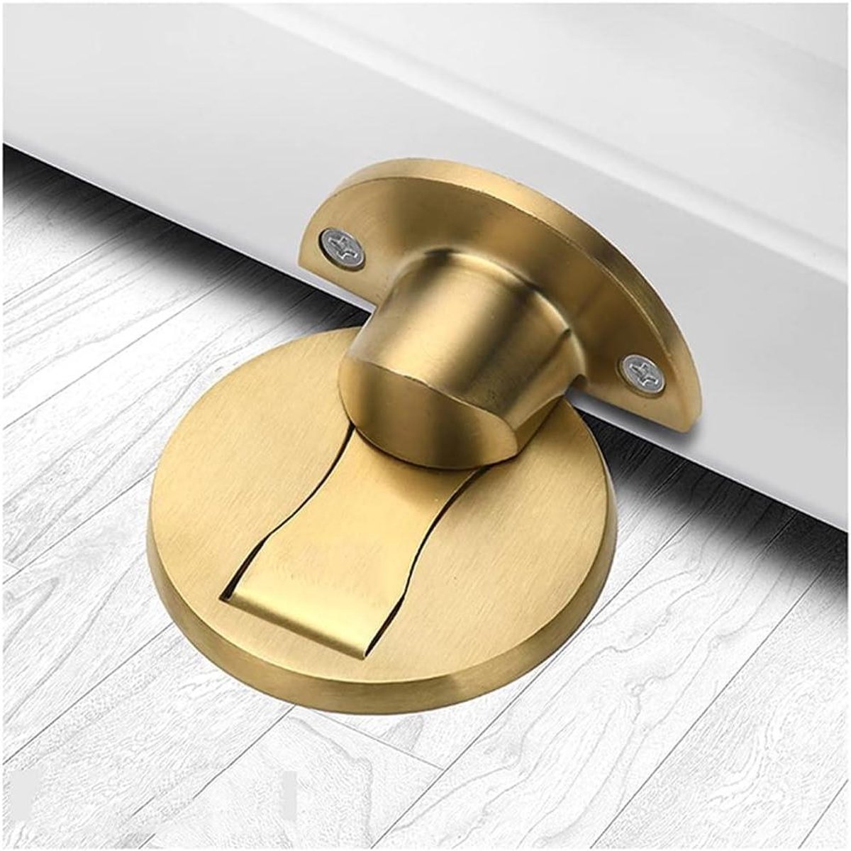 Deur Stopper - Deurhouder Vloer - Deuren Open Houden - Roestvrij Staal - 5-15 mm - Zilver