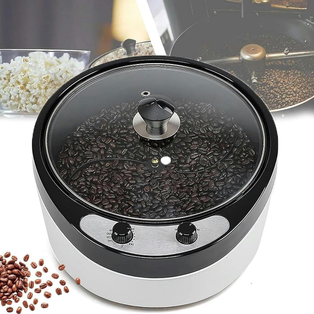 Elektrische Koffietipmachine - Broodrooster - Brood Rooster - Verstelbare Temperatuur - 800 G Capaciteit - Zwart