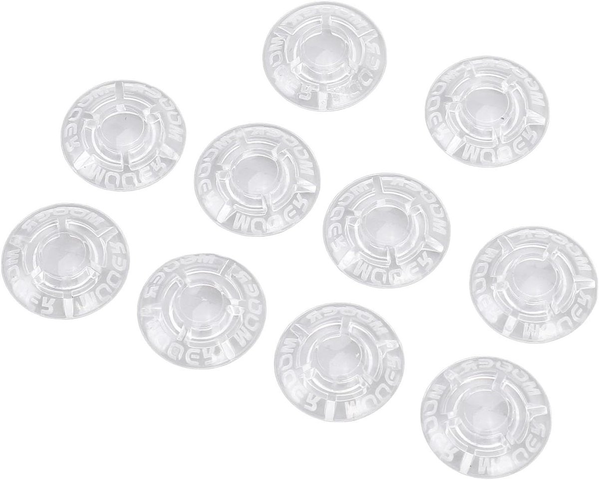 Pedaal Topper - Voetschakelaar Beschermer - Muziek Optredens - Verbeterde Nauwkeurigheid - 10 Mm Diameter - Doorzichtig