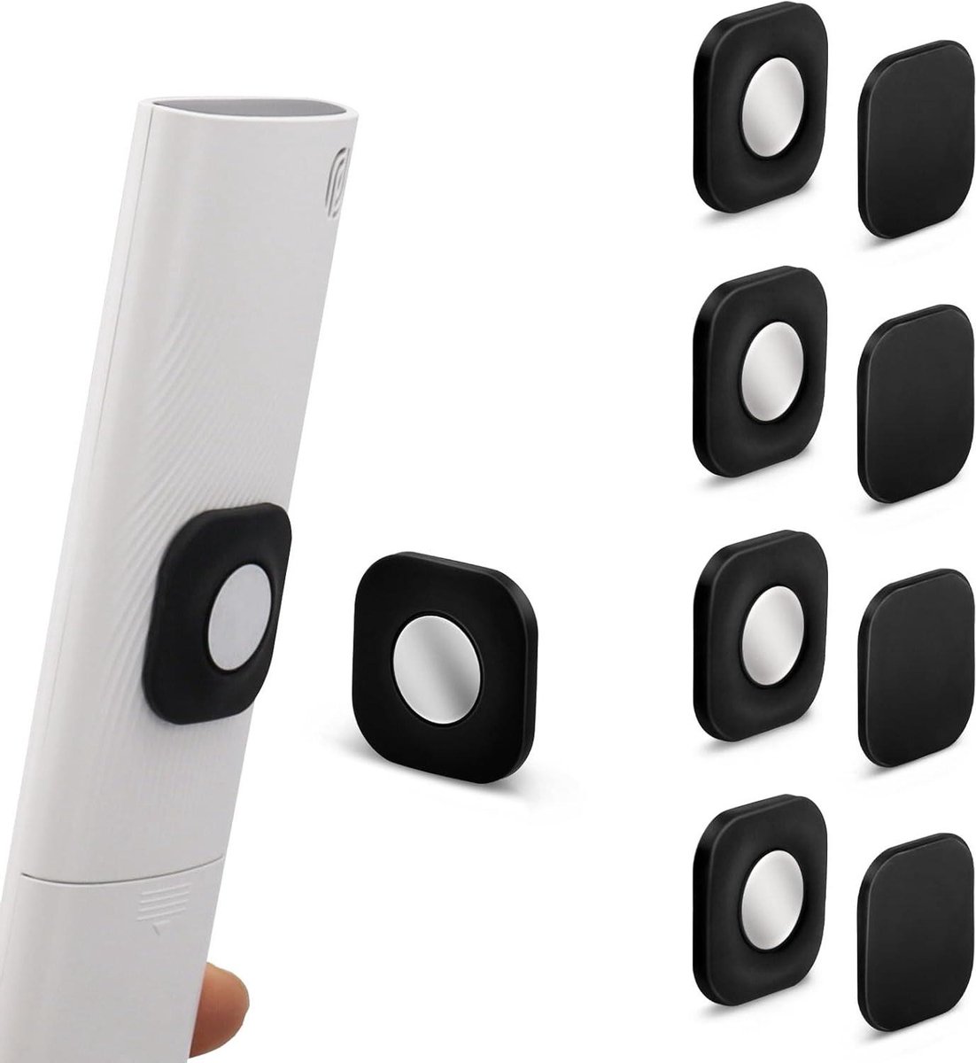 Afstandsbediening Houder - Magnetische Organizer - Opgeruimd Huis - Flexibel Ontwerp - 4 Stuks - Zwart